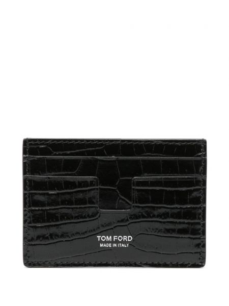 Кожено портмоне Tom Ford черно
