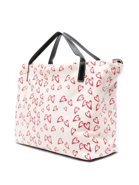 Herzmuster shopper handtasche mit print Love Moschino