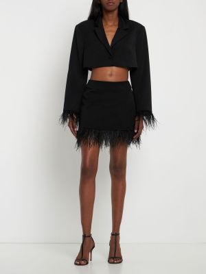 Mini sukně z peří Weworewhat černé