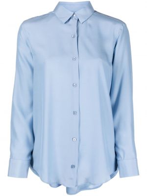 Копринена риза Paula синьо