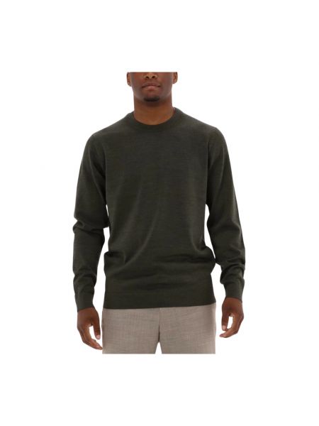 Strick merinowolle pullover Selected Homme grün