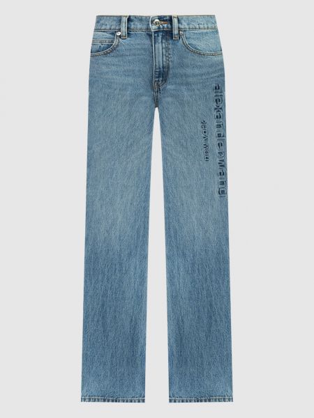 Голубые прямые джинсы Alexander Wang