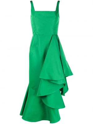 Асиметрична вечерна рокля Alexander Mcqueen зелено
