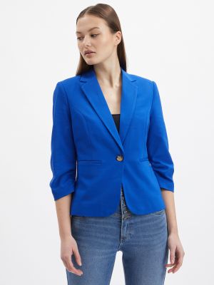 Bavlnená priliehavá bunda z polyesteru Orsay - modrá