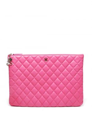 Ватирани чанта тип „портмоне“ Chanel Pre-owned розово