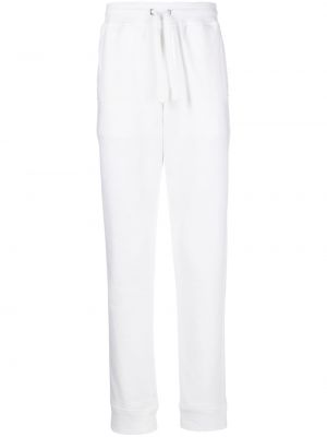 Памучни спортни панталони Valentino Garavani бяло
