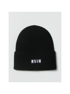 Czarny kapelusz Msgm