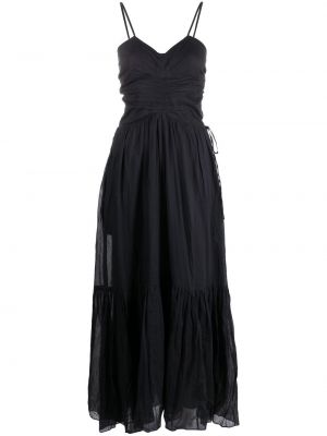 Bavlnené večerné šaty Marant Etoile čierna