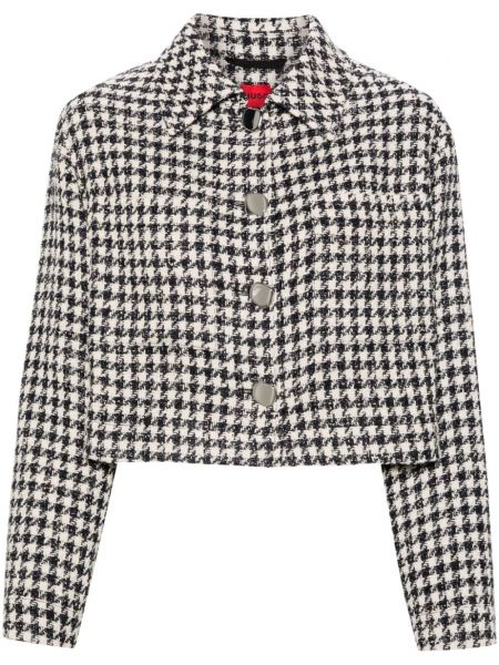 Μακρύ σακάκι houndstooth Hugo