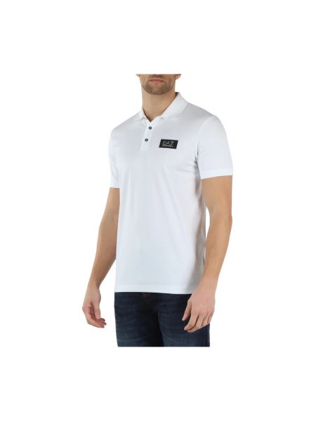 Camisa de modal Emporio Armani Ea7 blanco