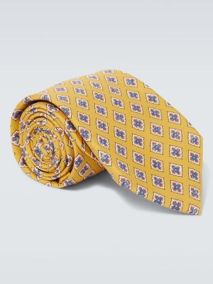 Cravatta di seta con stampa Canali