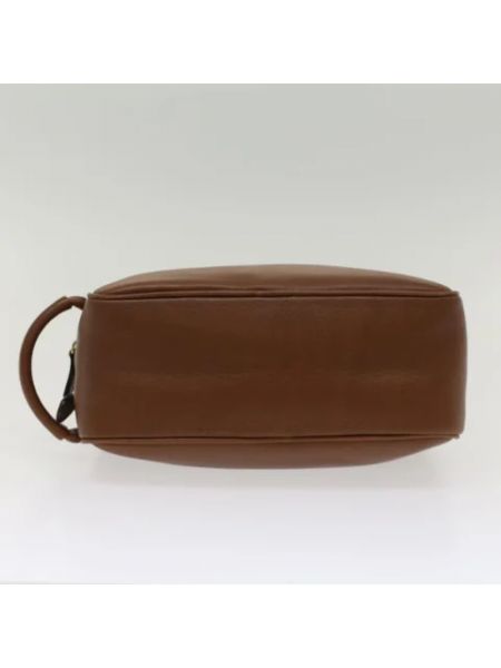 Bolso clutch de cuero retro Balenciaga Vintage marrón