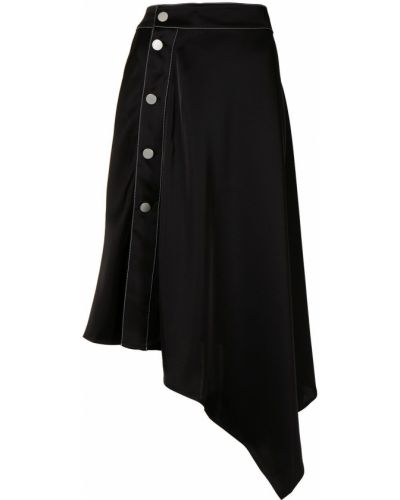 Midi sukně s vysokým pasem Jw Anderson - černá