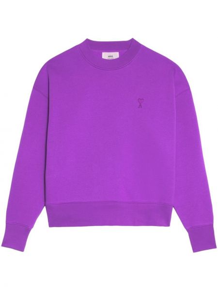 Siuvinėtas džemperis Ami Paris violetinė