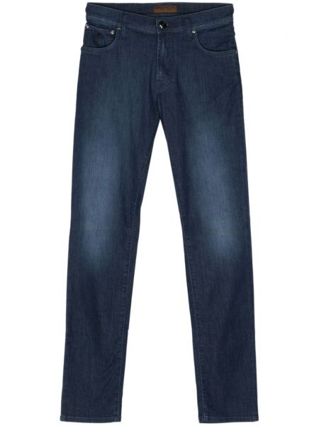 Straight fit džíny Corneliani modré