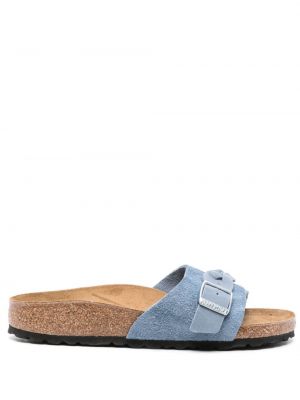 Pletené kožené sandály Birkenstock modré