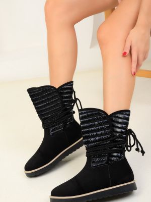 Zomšinės žieminiai batai Soho juoda
