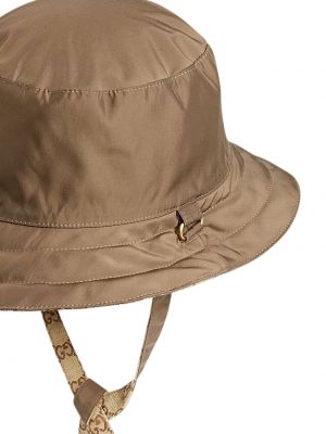 Sombrero reversible Gucci marrón