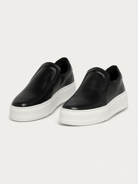 Sneakersy skórzane Vagabond Shoemakers czarne