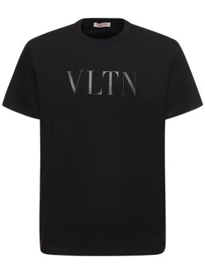 T-shirt i bomull Valentino svart