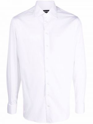 Chemise avec manches longues Giorgio Armani blanc