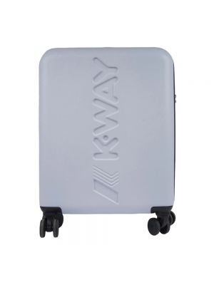 Biała walizka K-way