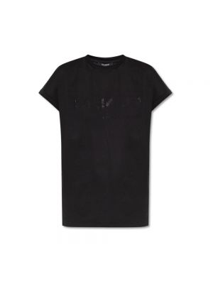 T-shirt con borchie Balmain nero