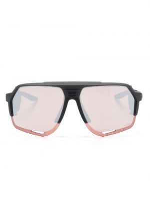 Oversized sluneční brýle 100% Eyewear černé
