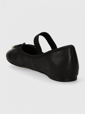 Bőr balerina cipők Aldo fekete