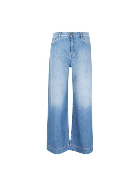 Jeans mit reißverschluss aus baumwoll Max Mara Weekend blau
