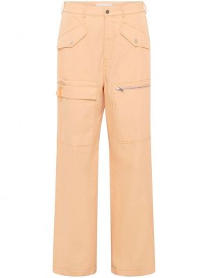 Rovné kalhoty Dion Lee oranžové
