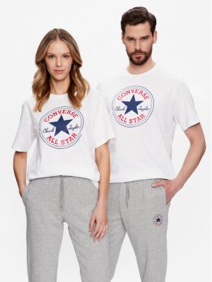 Majica s uzorkom zvijezda Converse bijela