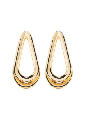 Boucles d'oreilles à motif géométrique à boucle Annelise Michelson doré