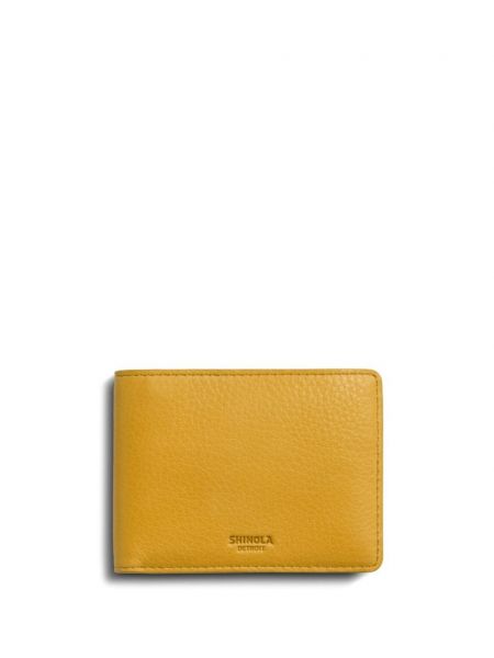 Kožená peněženka Shinola žlutá