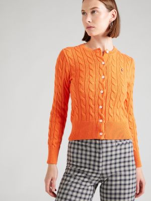 Плетен елек Polo Ralph Lauren оранжево