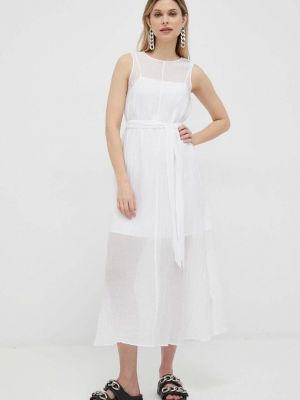 Белое длинное платье Armani Exchange