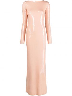 Koktejlové šaty s flitry Nº21 růžové