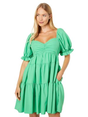 Платье мини English Factory зеленое