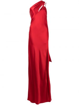 Sukienka z jedwabiu Michelle Mason, czerwony
