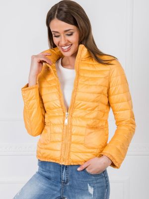 Pikowana kurtka Fashionhunters żółta