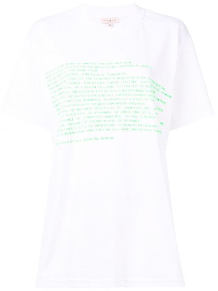 Camiseta con estampado oversized Natasha Zinko blanco