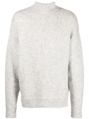 Pull en tricot à col montant Represent gris