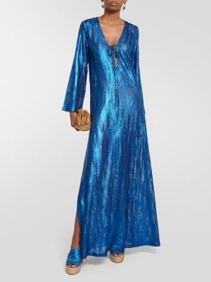 Φόρεμα ζακάρ Missoni Mare μπλε