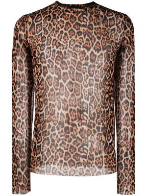 Leopard t-skjorte Just Cavalli brun