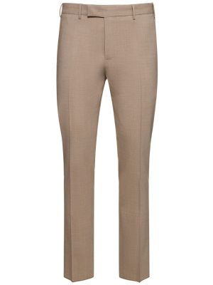 Pantalones de lana Pt Torino beige