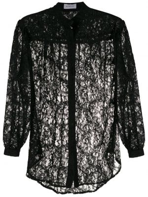 Блуза с дантела Olympiah черно