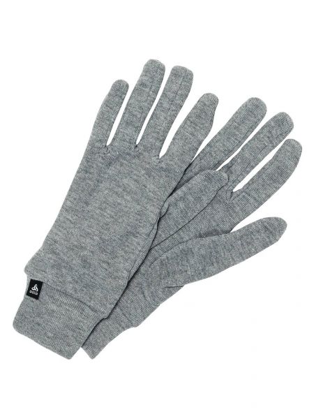 Меланжевые перчатки Odlo серые