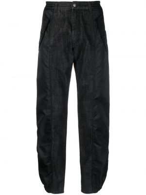 Rovné kalhoty Moschino černé