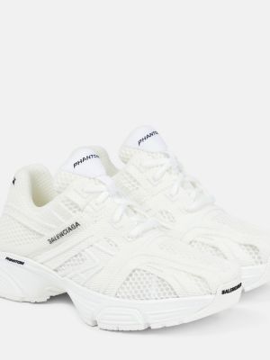 Sneakers in mesh Balenciaga bianco