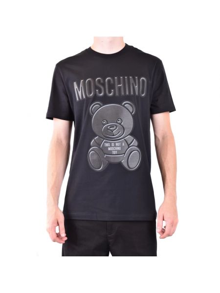 Koszulka z nadrukiem Moschino czarna